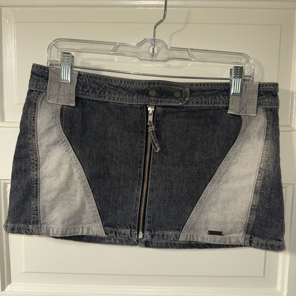 BDG Dresses & Skirts - BDG Two-Tone Denim Mini Skirt